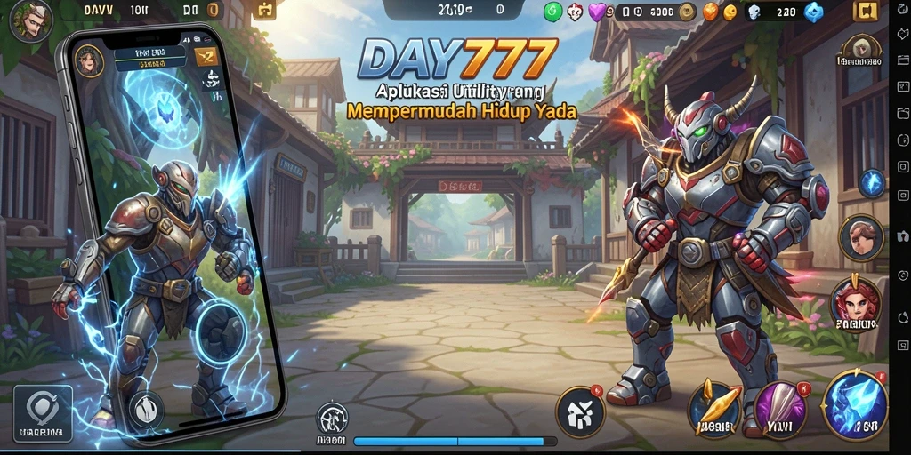Tangkapan layar aplikasi DAY777 yang menampilkan antarmuka pengguna yang intuitif.