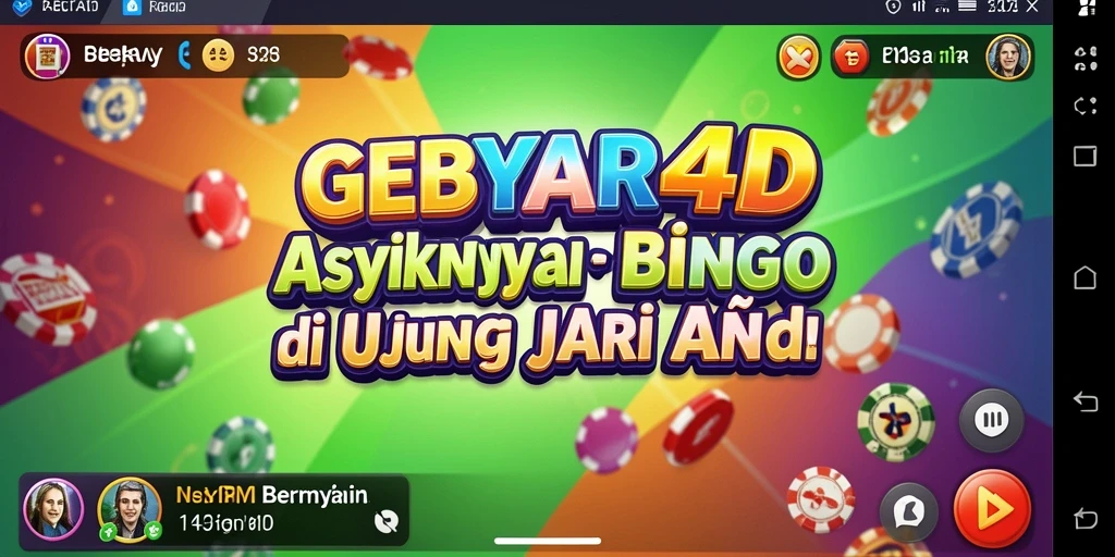Tampilan gameplay seru GEBYAR4D yang menggugah semangat bingo.