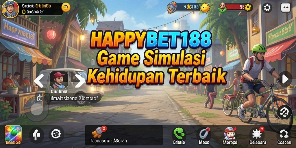 Tampilan gameplay menarik dari <strong>HAPPYBET188</strong> dengan berbagai aktivitas simulasi.