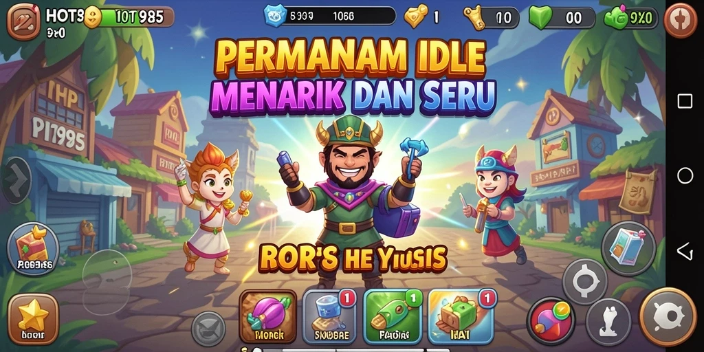 Tampilan gameplay HOT985 yang menarik dalam mode Idle.