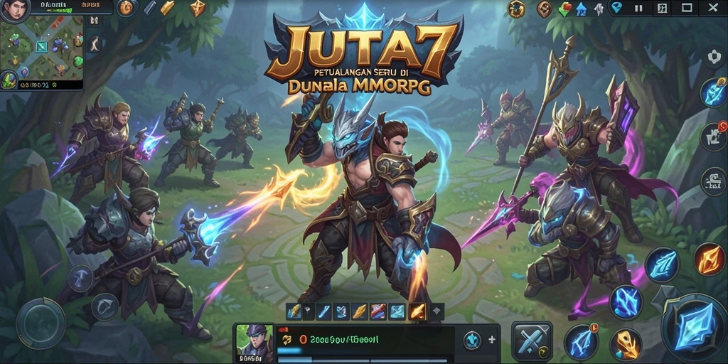 Screenshot gameplay <strong>JUTA7</strong> memperlihatkan petualangan epik dalam dunia MMORPG.