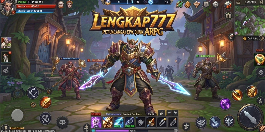 Gameplay mendebarkan LENGKAP777 dalam petualangan ARPG.