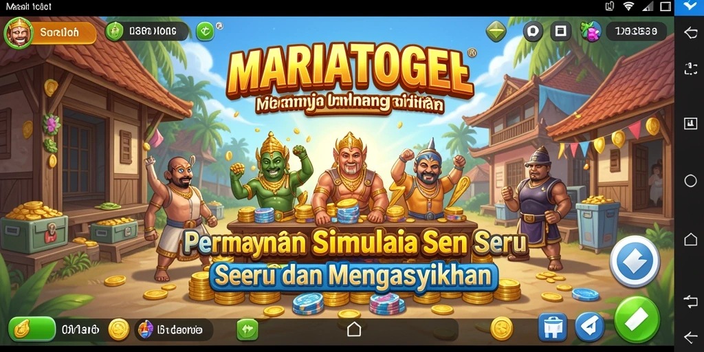 Tampilan gameplay MARIATOGEL yang mendebarkan dan interaktif.