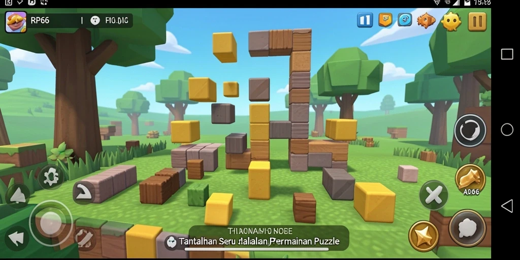 Tampilan menarik dari gameplay Puzzle RP66 yang menantang.